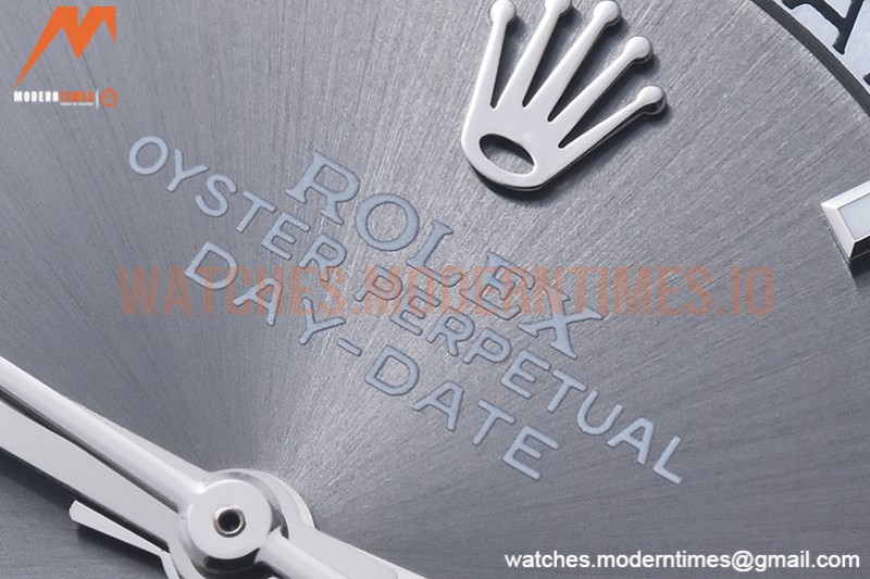 Rolex - DayDate 40mm Flt Dia SS/SS Grey/Stk GSF A2836 Mod