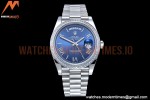 Rolex - DayDate 40mm Flt Dia SS/SS Blue/Rm GSF A2836 Mod