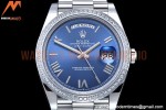 Rolex - DayDate 40mm Flt Dia SS/SS Blue/Rm GSF A2836 Mod