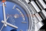 Rolex - DayDate 40mm Flt Dia SS/SS Blue/Rm GSF A2836 Mod