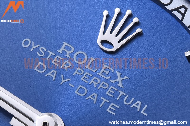 Rolex - DayDate 40mm Flt Dia SS/SS Blue/Rm GSF A2836 Mod