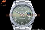 Rolex - DayDate 40mm Flt Dia SS/SS Green/Rm GSF A2836 Mod