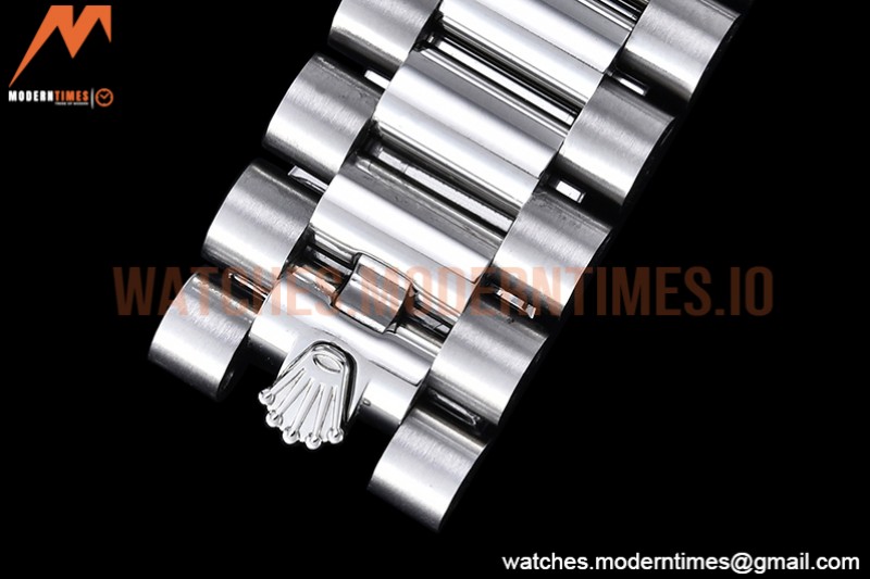 Rolex - DayDate 40mm Flt Dia SS/SS Blk/Dia GSF A2836 Mod