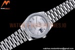 Rolex - DayDate 40mm Flt Dia SS/SS Silv/Dia GSF A2836 Mod