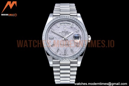 Rolex - DayDate 40mm Flt Dia SS/SS P-Met/Dia GSF A2836 Mod