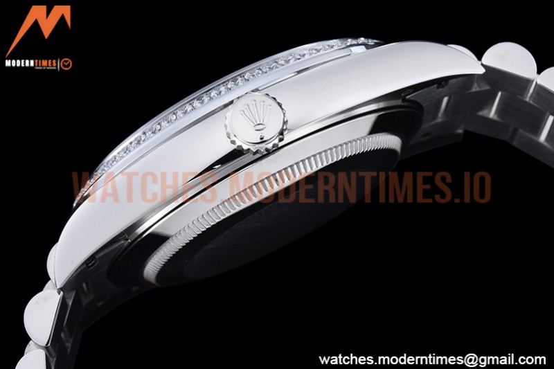 Rolex - DayDate 40mm Flt Dia SS/SS P-Met/Dia GSF A2836 Mod