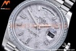 Rolex - DayDate 40mm Flt Dia SS/SS P-Met/Dia GSF A2836 Mod