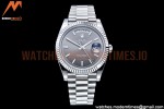 Rolex - DayDate 40mm Flt SS/SS Grey/Stk GSF A2836 Mod