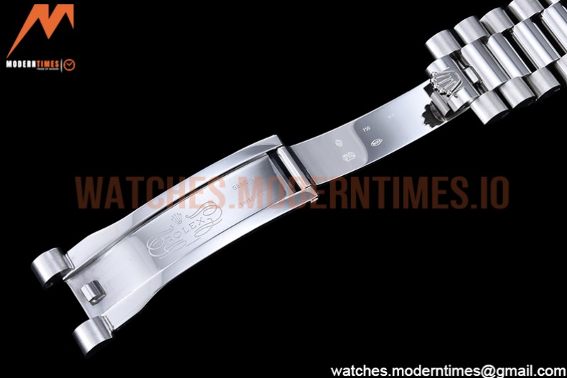 Rolex - DayDate 40mm Flt SS/SS Grey/Stk GSF A2836 Mod