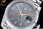 Rolex - DayDate 40mm Flt SS/SS Grey/Stk GSF A2836 Mod