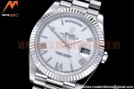 Rolex - DayDate 40mm Flt SS/SS White/Rm GSF A2836 Mod