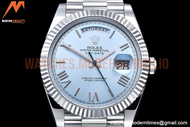 Rolex - DayDate 40mm Flt SS/SS L-Blue/Rm GSF A2836 Mod