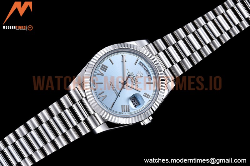 Rolex - DayDate 40mm Flt SS/SS L-Blue/Rm GSF A2836 Mod