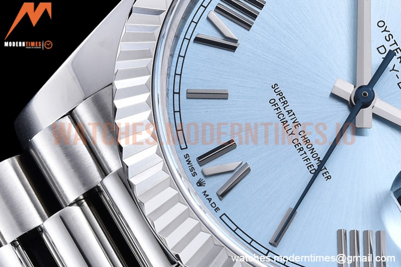Rolex - DayDate 40mm Flt SS/SS L-Blue/Rm GSF A2836 Mod