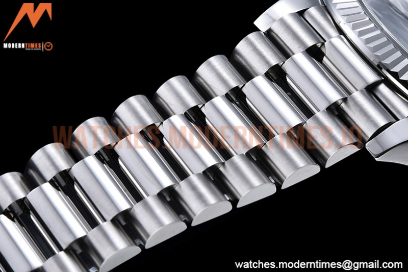 Rolex - DayDate 40mm Flt SS/SS Blue/Rm GSF A2836 Mod