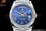 Rolex - DayDate 40mm Flt SS/SS Blue/Rm GSF A2836 Mod