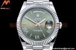 Rolex - DayDate 40mm Flt SS/SS Green/Rm GSF A2836 Mod