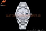 Rolex - DayDate 40mm Flt SS/SS Silver/Dia GSF A2836 Mod