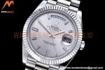 Rolex - DayDate 40mm Flt SS/SS Silver/Dia GSF A2836 Mod