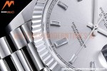 Rolex - DayDate 40mm Flt SS/SS Silver/Dia GSF A2836 Mod