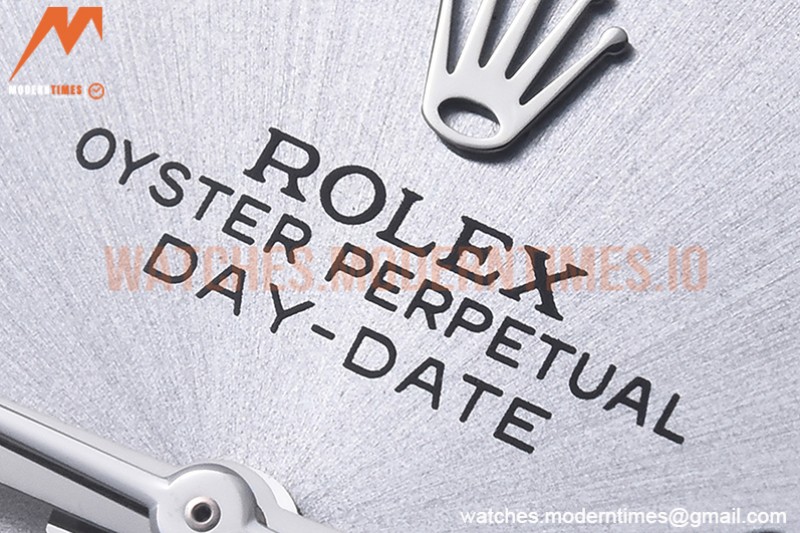 Rolex - DayDate 40mm Flt SS/SS Silver/Dia GSF A2836 Mod