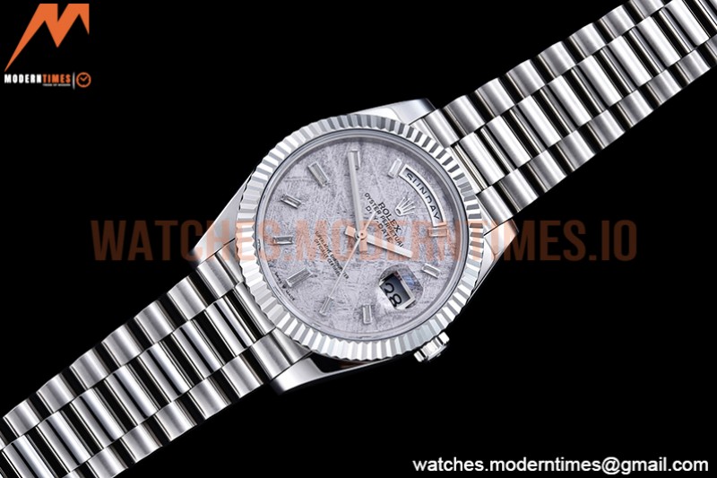 Rolex - DayDate 40mm Flt SS/SS Met/Dia GSF A2836 Mod
