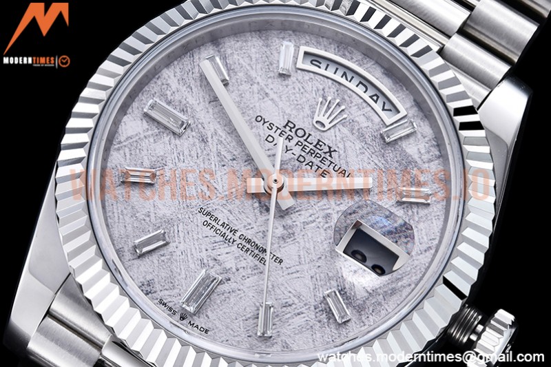 Rolex - DayDate 40mm Flt SS/SS Met/Dia GSF A2836 Mod