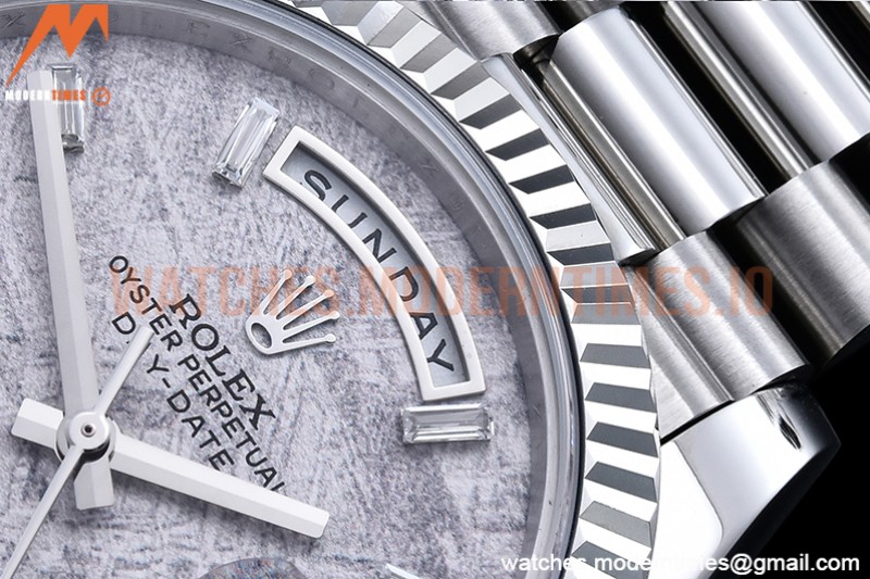 Rolex - DayDate 40mm Flt SS/SS Met/Dia GSF A2836 Mod
