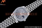 Rolex - DayDate 40mm Dia SS/SS Grey/Stk GSF A2836 Mod