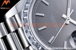 Rolex - DayDate 40mm Dia SS/SS Grey/Stk GSF A2836 Mod