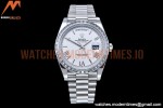Rolex - DayDate 40mm Dia SS/SS Wht/Rm GSF A2836 Mod