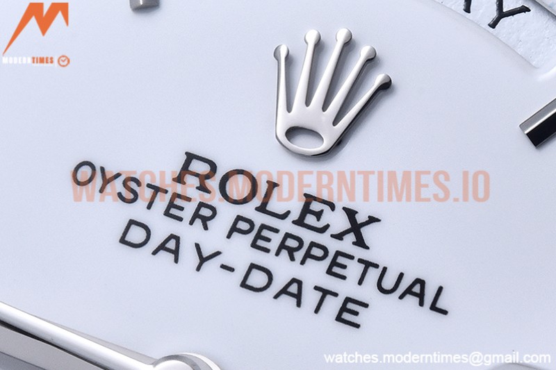 Rolex - DayDate 40mm Dia SS/SS Wht/Rm GSF A2836 Mod