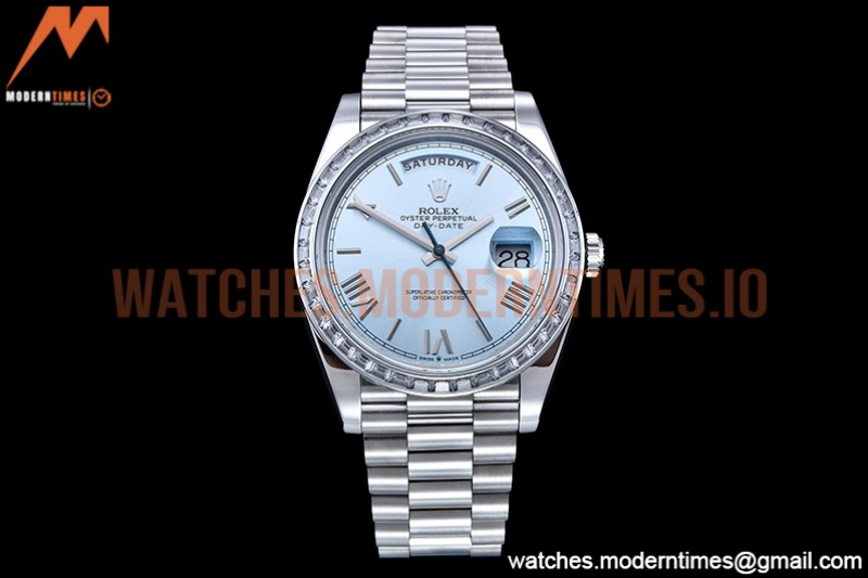 Rolex - DayDate 40mm Dia SS/SS L-Blue/Rm GSF A2836 Mod