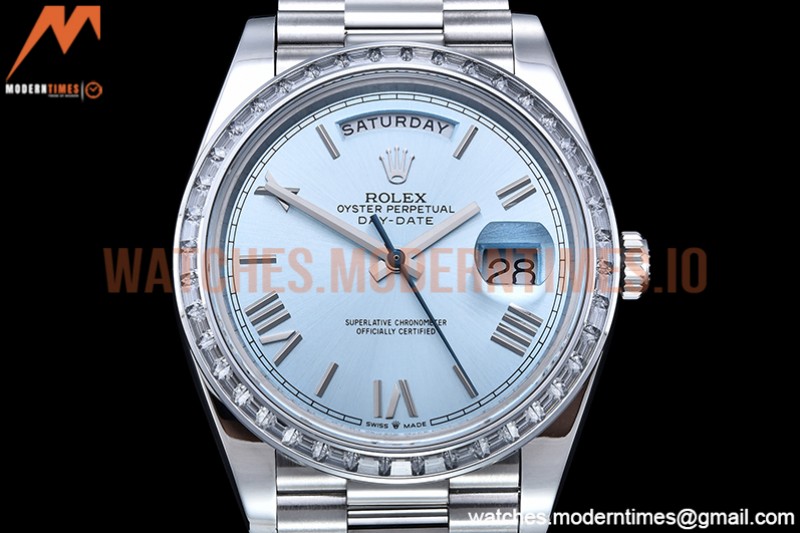 Rolex - DayDate 40mm Dia SS/SS L-Blue/Rm GSF A2836 Mod