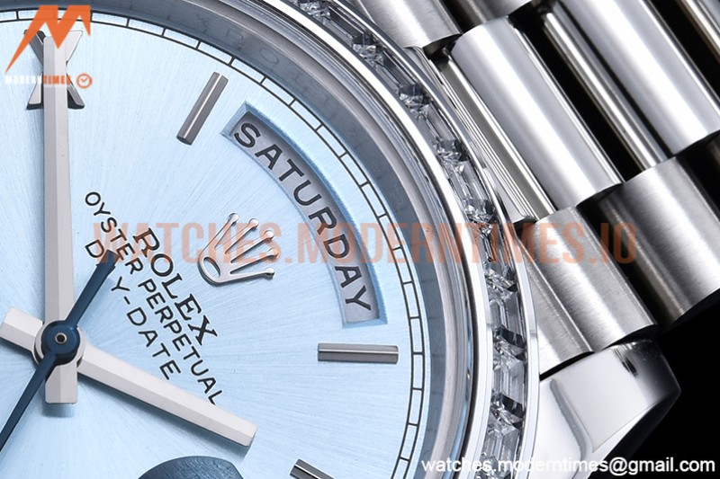 Rolex - DayDate 40mm Dia SS/SS L-Blue/Rm GSF A2836 Mod
