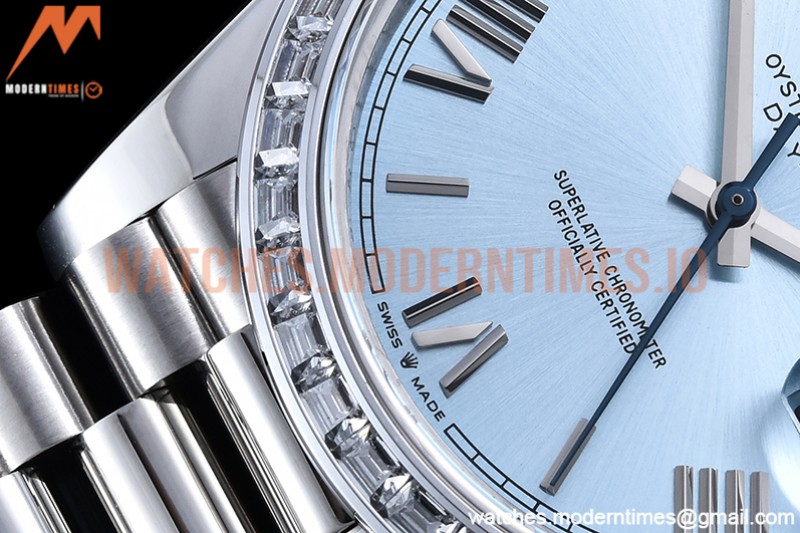 Rolex - DayDate 40mm Dia SS/SS L-Blue/Rm GSF A2836 Mod