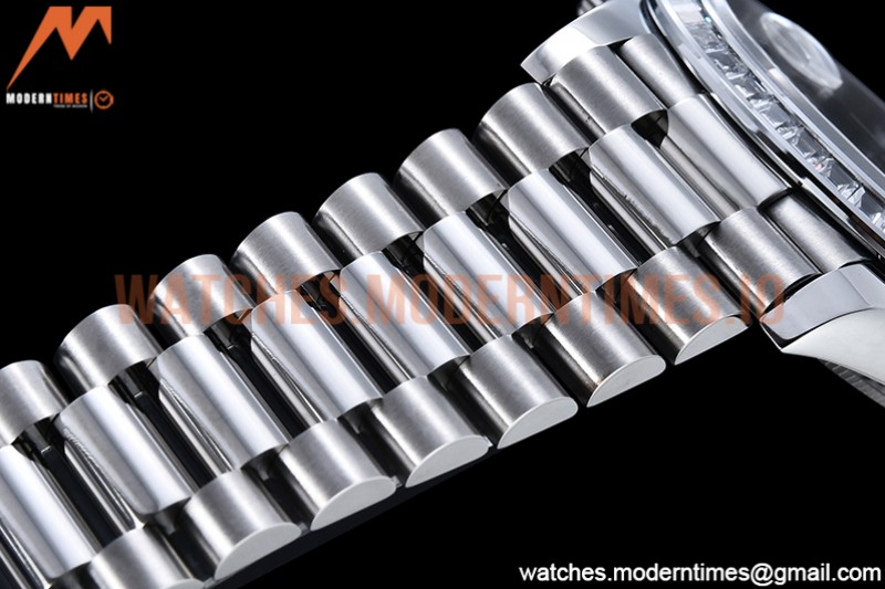 Rolex - DayDate 40mm Dia SS/SS Blue/Rm GSF A2836 Mod