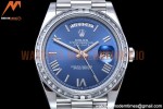 Rolex - DayDate 40mm Dia SS/SS Blue/Rm GSF A2836 Mod