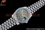 Rolex - DayDate 40mm Dia SS/SS Green/Rm GSF A2836 Mod
