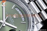 Rolex - DayDate 40mm Dia SS/SS Green/Rm GSF A2836 Mod