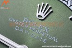 Rolex - DayDate 40mm Dia SS/SS Green/Rm GSF A2836 Mod
