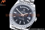 Rolex - DayDate 40mm Dia SS/SS Blk/Dia GSF A2836 Mod