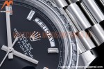 Rolex - DayDate 40mm Dia SS/SS Blk/Dia GSF A2836 Mod