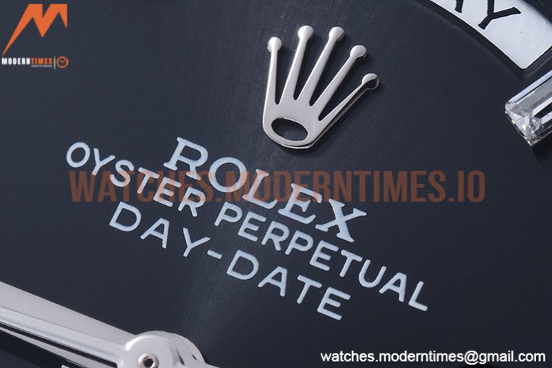 Rolex - DayDate 40mm Dia SS/SS Blk/Dia GSF A2836 Mod