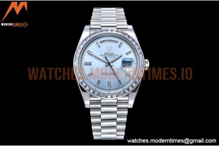 Rolex - DayDate 40mm Dia SS/SS L-Blue/Dia GSF A2836 Mod