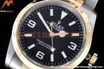 Rolex - Explorer 1 124273 36mm 904L YG/SS Blk GMF V2 VR3230