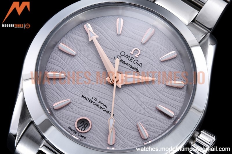 Omega - Aqua Terra Shades 34mm SS/SS P-Grey/RG A8F A2813