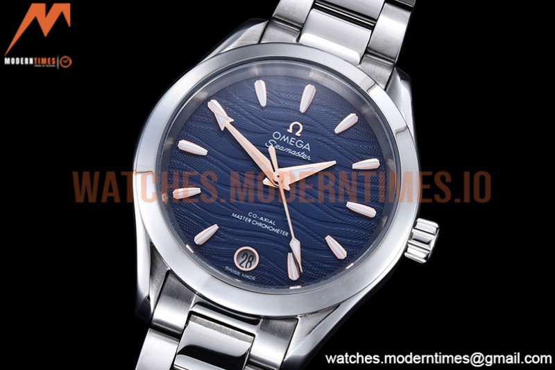 Omega - Aqua Terra Shades 34mm SS/SS P-Blue/RG A8F A2813
