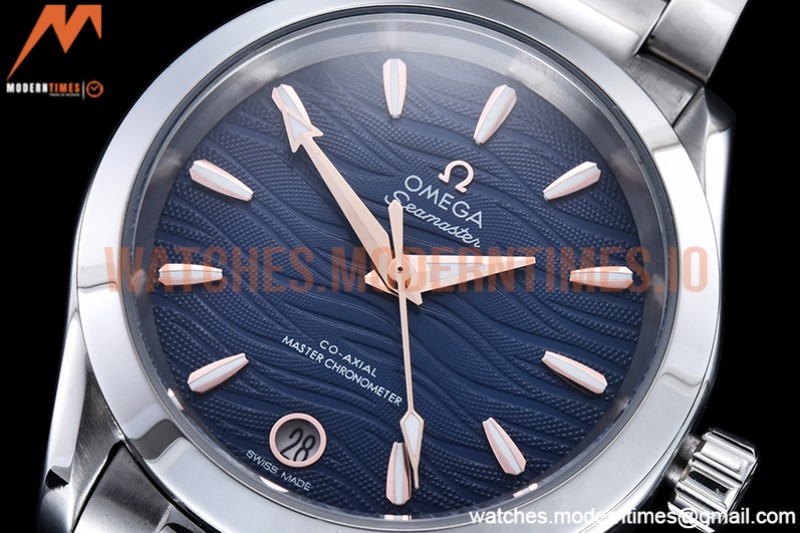 Omega - Aqua Terra Shades 34mm SS/SS P-Blue/RG A8F A2813