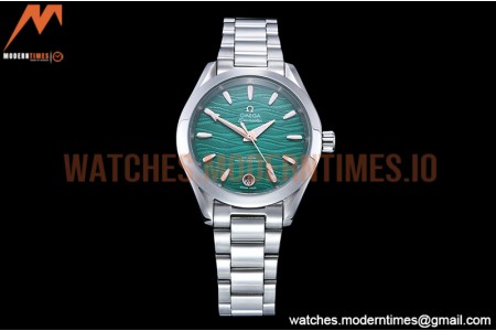 Omega - Aqua Terra Shades 34mm SS/SS P-Green/RG A8F A2813